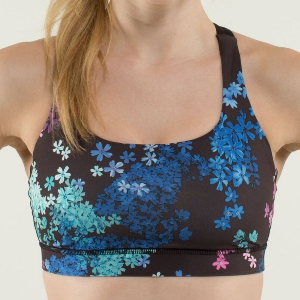 Lululemon Energy Bra in Petal Pop Multi